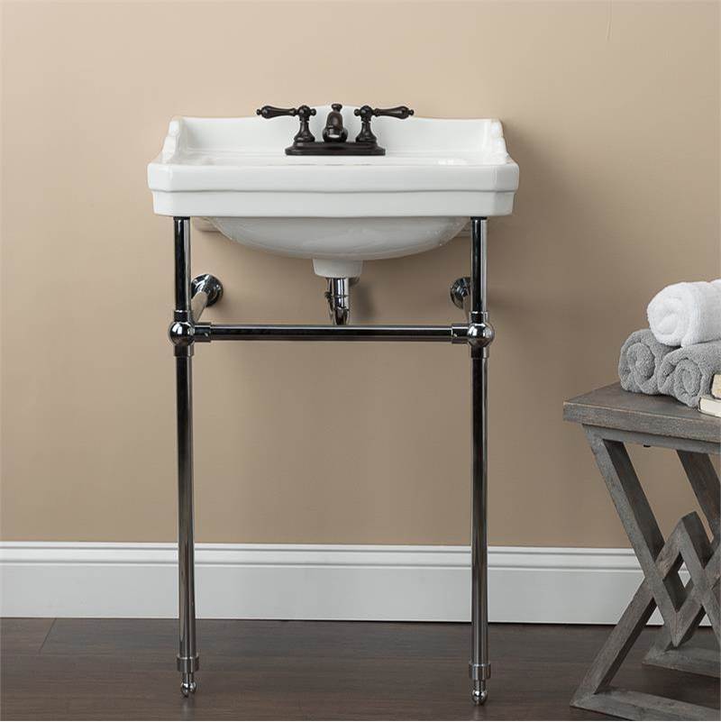 Maidstone - 22'' Cast Iron Low Back Sink - White