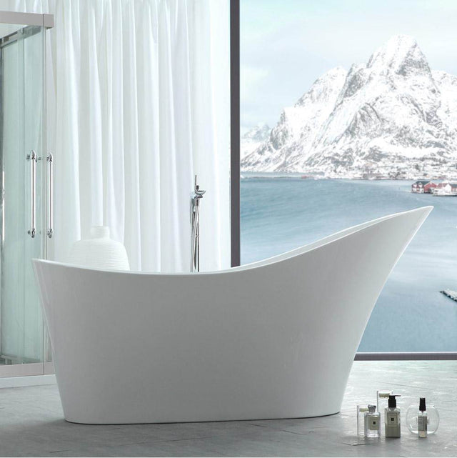 Maidstone - Claridge Acrylic Double Ended Pedestal Tub - White