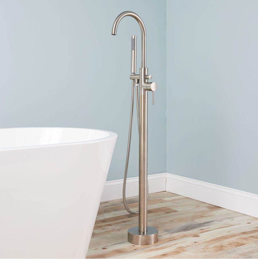 Maidstone - Contemporary Freestanding Faucet - Gooseneck - Oil Rubbed Bronze