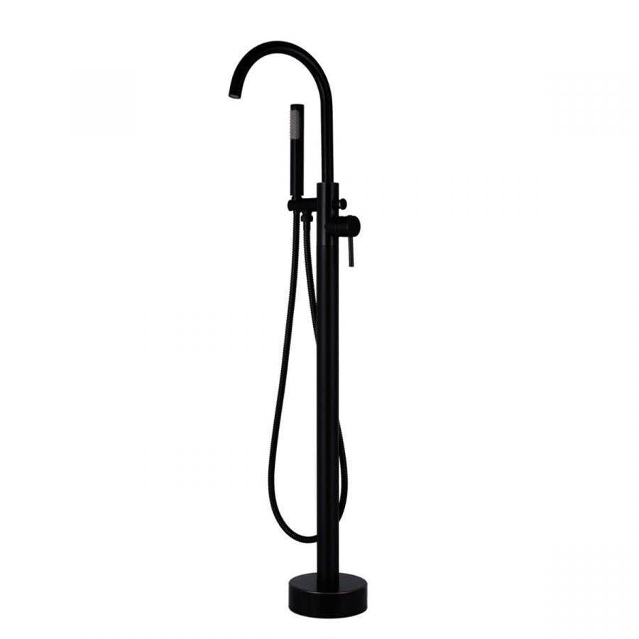 Maidstone - Contemporary Freestanding Faucet - Gooseneck - Matte Black