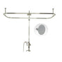 Maidstone - Clawfoot Tub End Mount Shower Conversion Kit Shower Enclosure Kit - Brushed Nickel