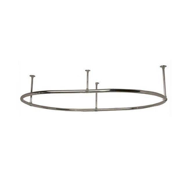 Maidstone - O-Ring Shower Curtain Rod - 30'' x 54'' - Chrome