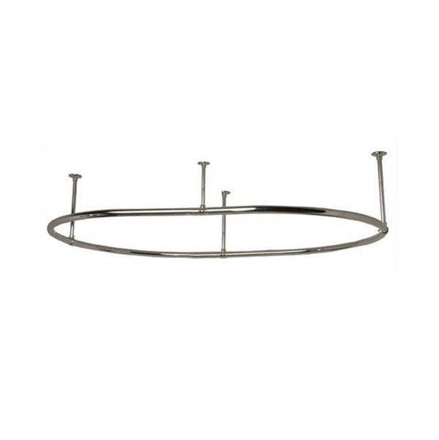 Maidstone - O-Ring Shower Curtain Rod - 30'' x 54'' - Chrome