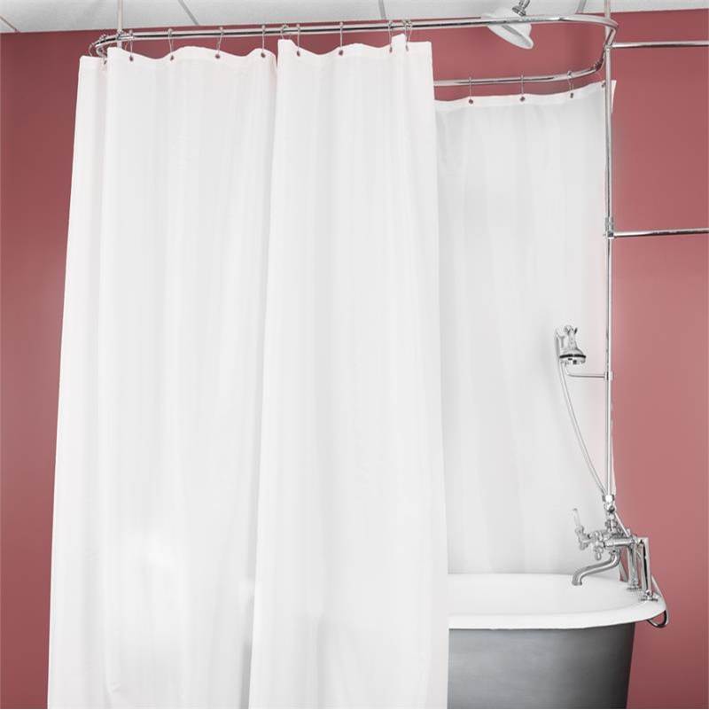 Maidstone - Weighted Tub Shower Curtain - White