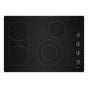 Maytag - 30'' Ceramic Glass, 4 Elements With Integrated Grill/Griddle, 10/6'' Dual, 2-8''Bridge, 1-6'', Die Cast Metal Knob Controls - Heritage Black