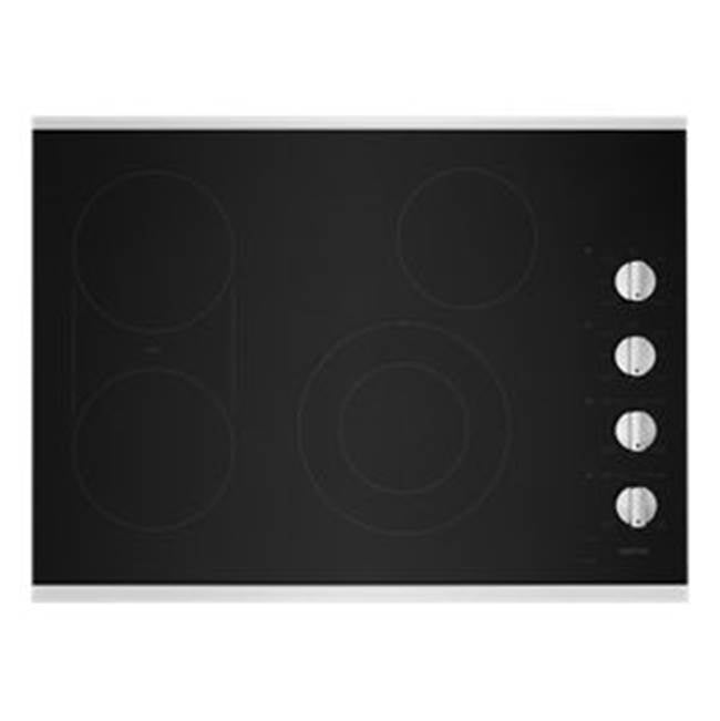 Maytag - 30'' Ceramic Glass, 4 Elements With Integrated Grill/Griddle, 10/6'' Dual, 2-8''Bridge, 1-6'', Die Cast Metal Knob Controls - Fingerprint Resistant Stainless Steel