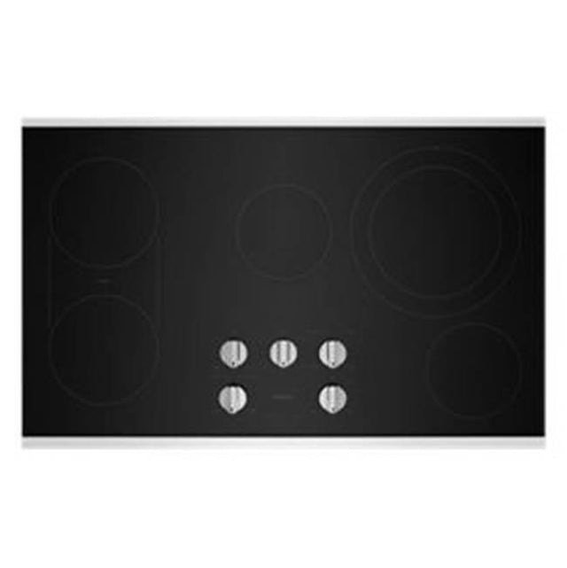 Maytag - 36'' Ceramic Glass, 4 Elements With Integrated Grill/Griddle, 10/6'' Dual, 2-8''Bridge, 1-6'', Die Cast Metal Knob Controls - Fingerprint Resistant Stainless Steel