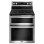 Maytag - 30-Inch Wide Double Oven Electric Range With True Convection - 6.7 Cu. Ft. - Fingerprint Resistant Stainless Steel