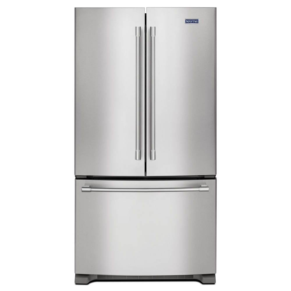 Maytag - 36- Inch Wide Counter Depth French Door Refrigerator - 20 Cu. Ft. - Fingerprint Resistant Stainless Steel