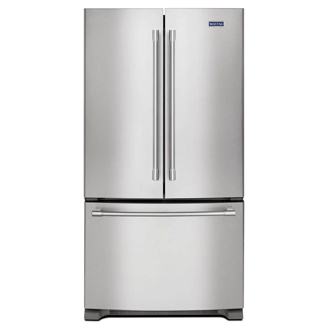 Maytag - 36- Inch Wide Counter Depth French Door Refrigerator - 20 Cu. Ft. - Fingerprint Resistant Stainless Steel