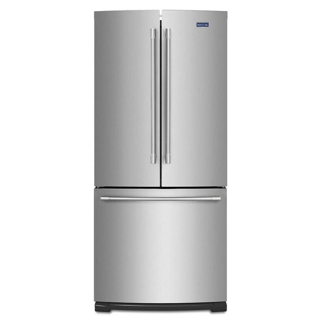 Maytag - 30-Inch Wide French Door Refrigerator - 20 Cu. Ft. - Fingerprint Resistant Stainless Steel