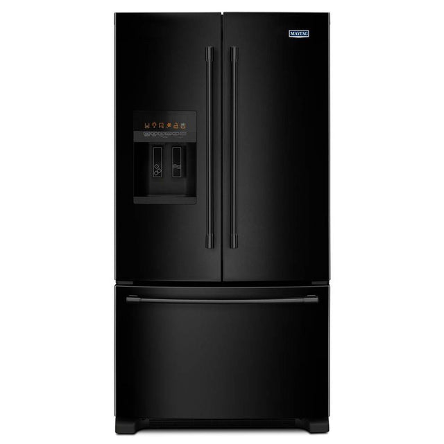 Maytag - 36- Inch Wide French Door Refrigerator with PowerCold Feature - 25 Cu. Ft. - Black