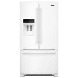 Maytag - 36- Inch Wide French Door Refrigerator with PowerCold Feature - 25 Cu. Ft. - White