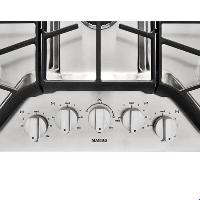 36-inch Wide Gas Cooktop with DuraGuard? Protective Finish