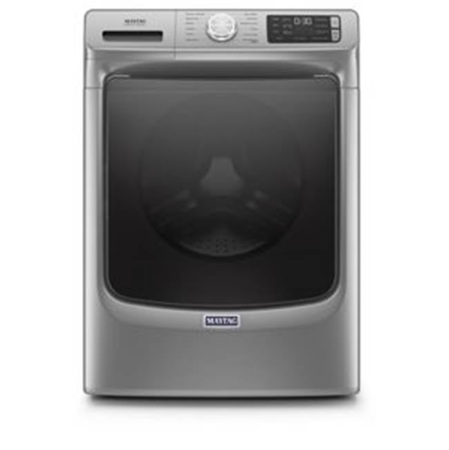 Maytag - 4.8 Cu. Ft., 12 Cycles, 7 Options, 4 Temperatures, 1200 Rpm, Heater, Steam, 16 Hr. Fresh Hold, Extra Power Button, Mct - Metallic Slate
