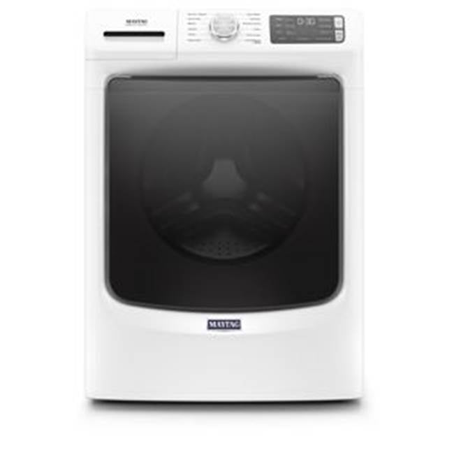 Maytag - 4.8 Cu. Ft., 12 Cycles, 7 Options, 4 Temperatures, 1200 Rpm, Heater, Steam, 16 Hr. Fresh Hold, Extra Power Button, Mct - White
