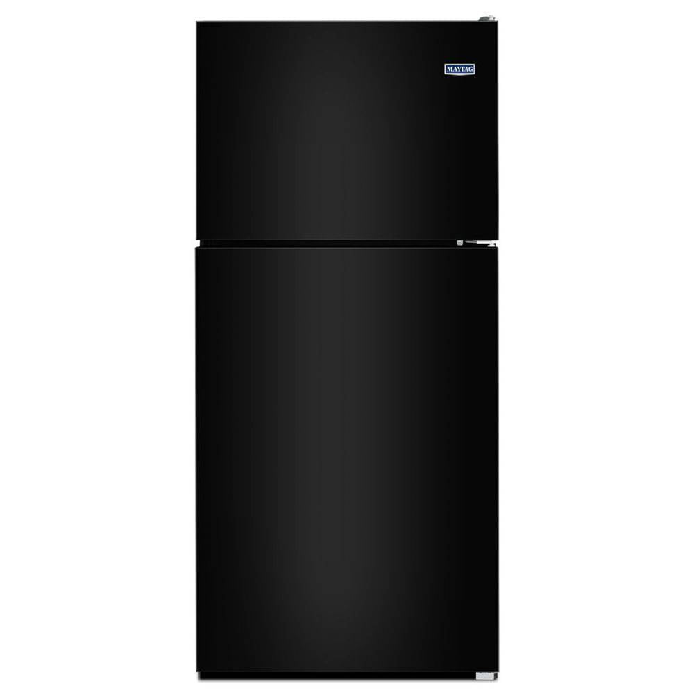 Maytag - 33-Inch Wide Top Freezer Refrigerator with PowerCold Feature- 21 Cu. Ft. - Black