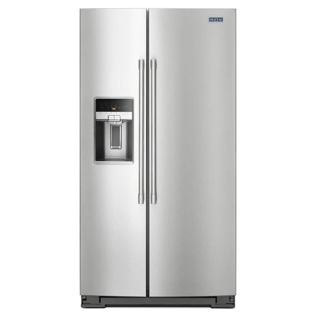 Maytag - 36- Inch Wide Counter Depth Side-by-Side Refrigerator- 21 Cu. Ft. - Fingerprint Resistant Stainless Steel