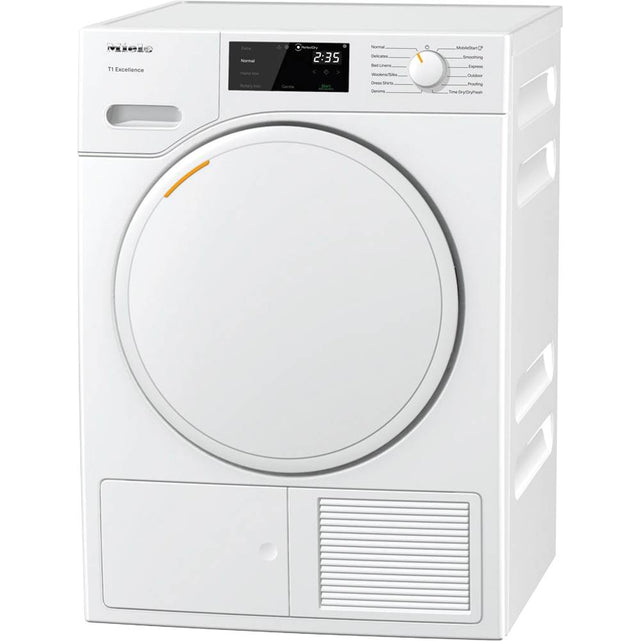 Miele - TXD160 WP - 24'' T1 Dryer Heat Pump DirectSelect Solid Door White WiFi (Lotus White) - Lotus White