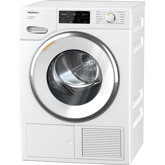 Miele - TXI680 WP Eco&Steam - 24'' T1 Dryer Heat Pump Sensortronic Glass Door WiFi (Lotus White) - Lotus White