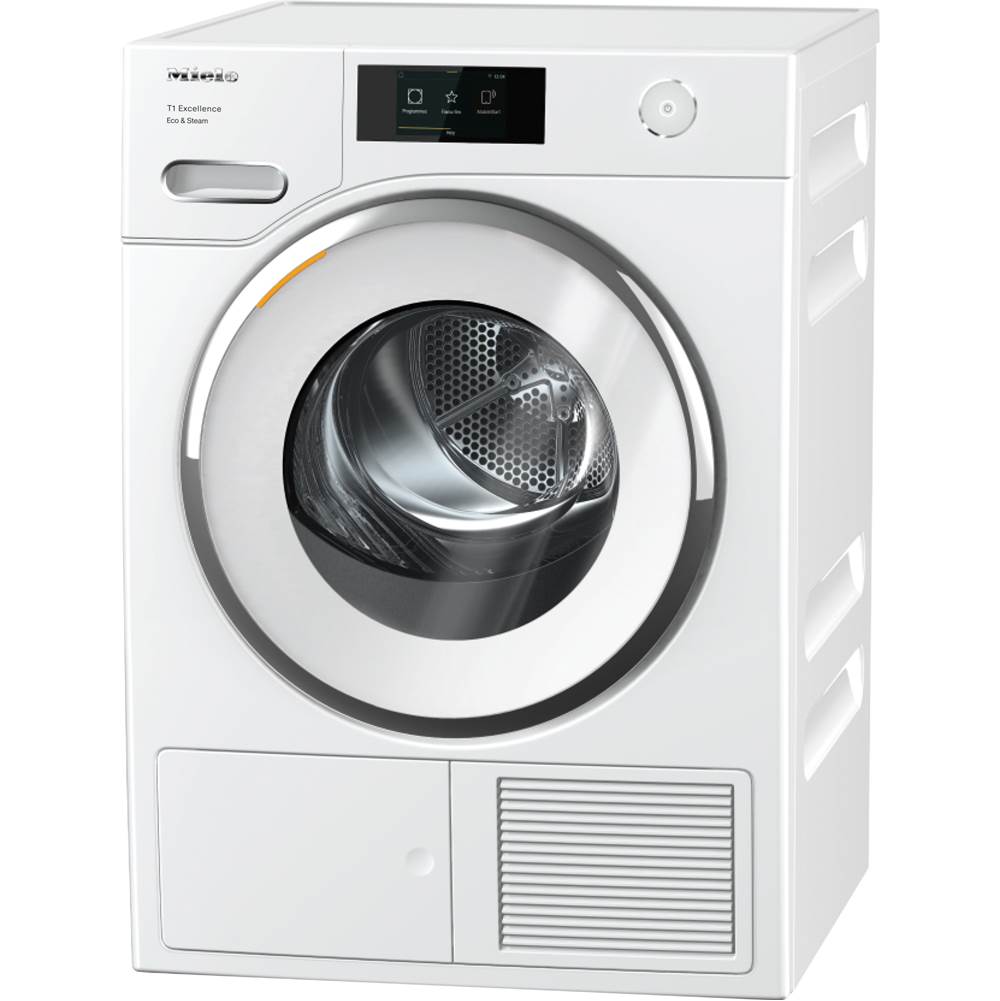 Miele - TXR860 WP Eco&Steam - 24'' T1 Dryer Heat Pump Glass Door & Steam WiFi MTouch Control (Lotus White) - Lotus White