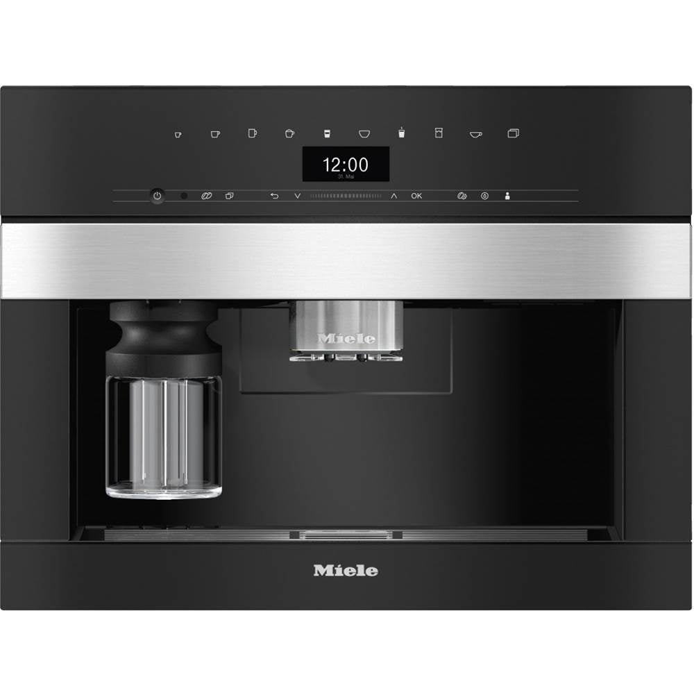 Miele - CVA 7445 - 24'' PureLine Coffee Plumbed DirectSensor (Clean Touch Steel) - Clean Touch Steel