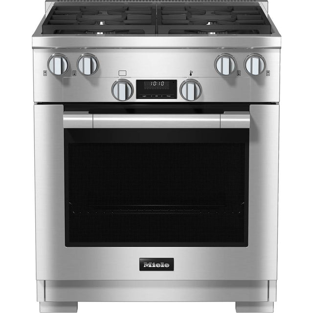 Miele - HR 1124-3 G AG - 30'' Gas Range DirectSelect 4 Burner - Clean Touch Steel