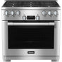 Miele - HR 1134-3 LP AG - 36'' Gas Range DirectSelect LP 6 Burner - Clean Touch Steel