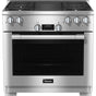 Miele - HR 1135-3 G AG GR - 36'' Gas Range DirectSelect 4 Burner/Grill - Clean Touch Steel