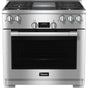 Miele - HR 1136-3 LP AG GD - 36'' Gas Range DirectSelect LP Burner/Griddle - Clean Touch Steel