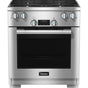 Miele - HR 1724-3 LP DF - 30'' Duel Fuel Range DirectSelect LP 4 Burner - Clean Touch Steel
