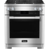 Miele - HR 1924-3 G DF - 30'' Duel Fuel Range 4 Burner MTouch - Clean Touch Steel