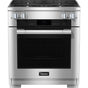 Miele - HR 1924-3 G DF - 30'' Duel Fuel Range 4 Burner MTouch - Clean Touch Steel