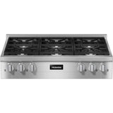 Miele - KMR 1134-3 G - 36'' Rangetop 6 Burner Nat Gas DirectSelect