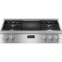 Miele - KMR 1135-3 G GR - 36'' Rangetop 4 Burner/Grill Nat Gas DirectSelect