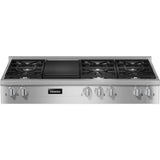 Miele - KMR 1355-3 G GR - 48'' Rangetop 6 Burner/Grill Nat Gas DirectSelect