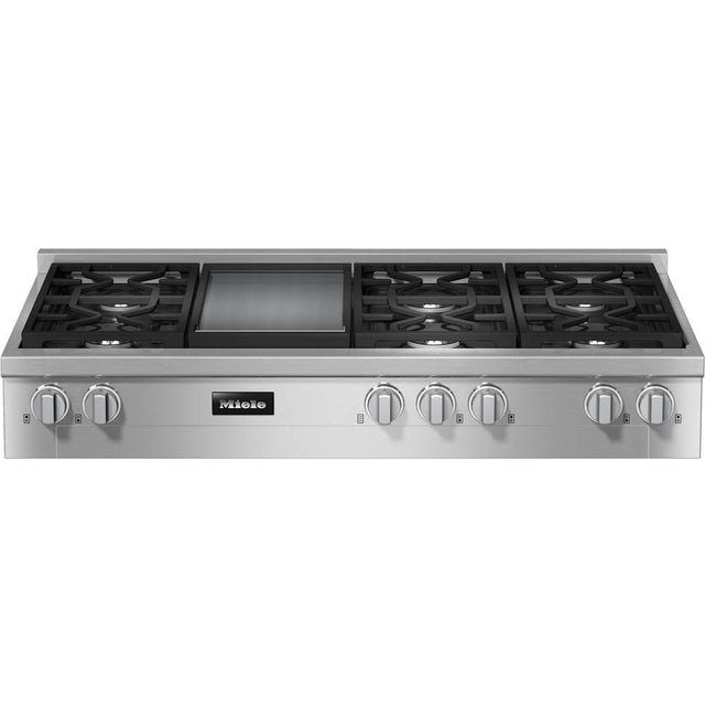 Miele - KMR 1356-3 LP GD - 48'' Rangetop 6 Burner/Griddle LP DirectSelect