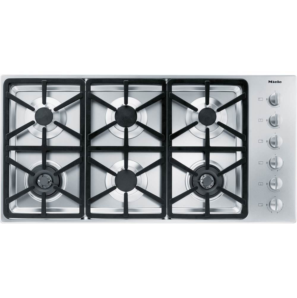 Miele - KM 3484 G - 42'' Cooktop Hexa Grates Nat Gas (Stainless Steel)