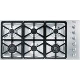 Miele - KM 3484 G - 42'' Cooktop Hexa Grates Nat Gas (Stainless Steel)