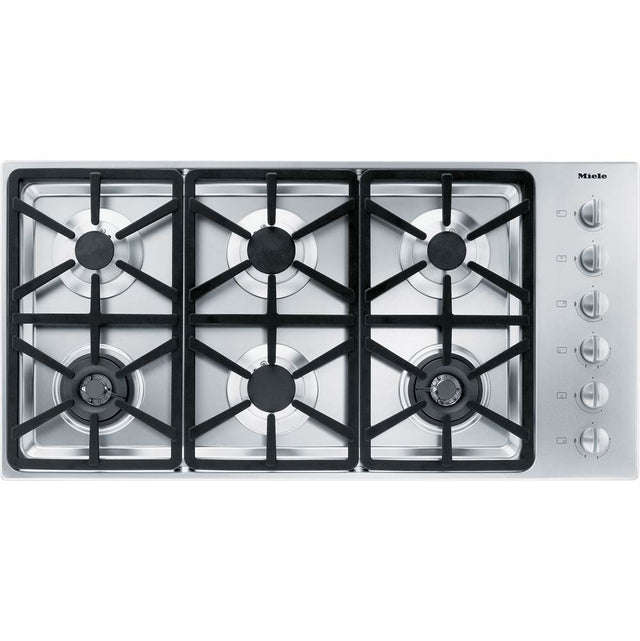 Miele - KM 3484 G - 42'' Cooktop Hexa Grates Nat Gas (Stainless Steel)
