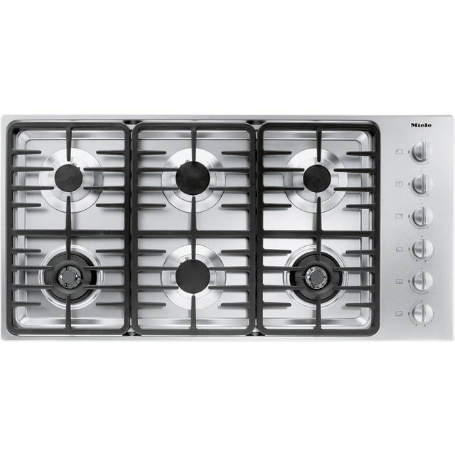Miele - KM 3485 G - 42'' Cooktop Linear Grates Nat Gas (Stainless Steel)