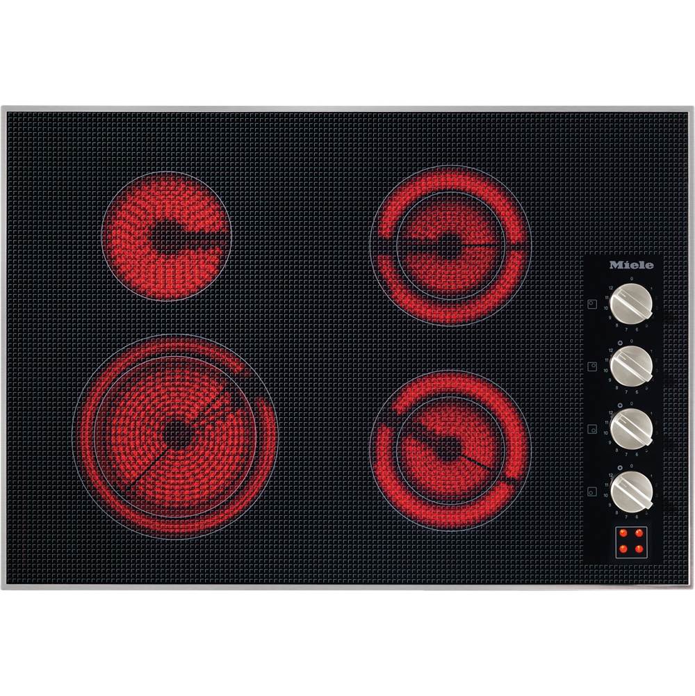 Miele - KM 5624 240V - 30'' Electric cooktop 240V knob control (Stainless Steel)