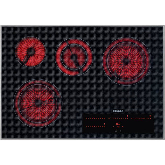 Miele - KM 5840 240V - 30'' Electric Cooktop 240 V SS Touch control