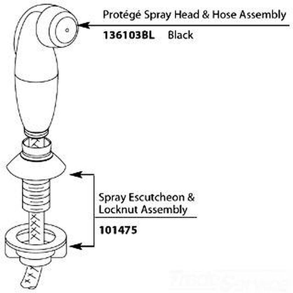 Moen - Hose guide - Chrome