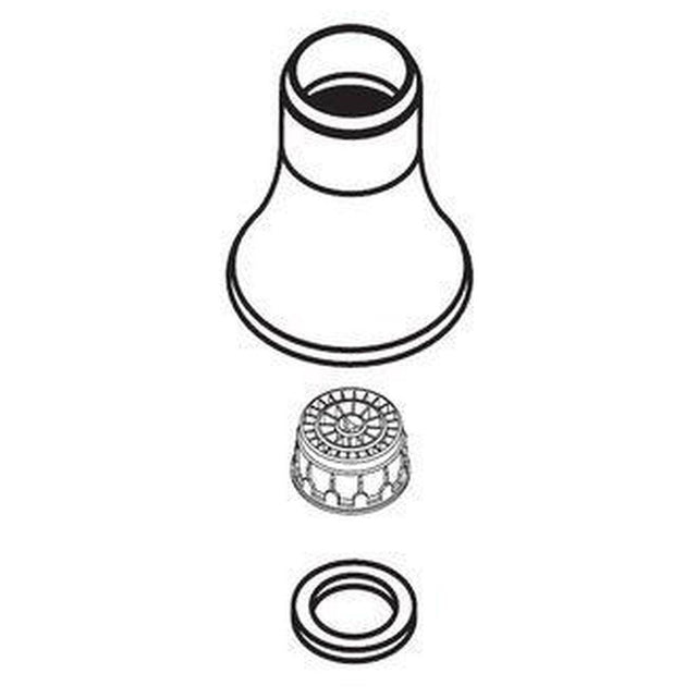 Moen - SPRY NZZL SHRHD & AER MTCL BDT CHR - Chrome