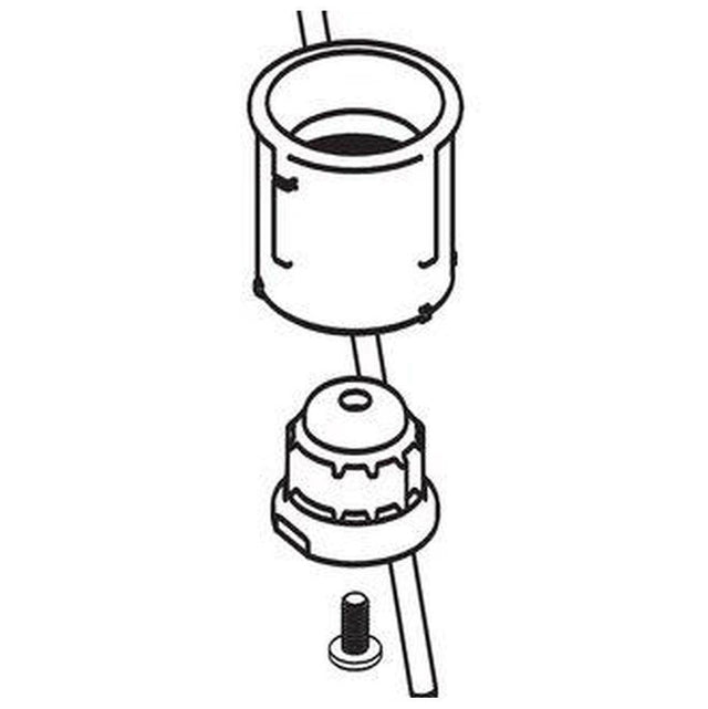 Moen - HDL ADPT ASCR MWS LAV HOT & COLD - Unfinished