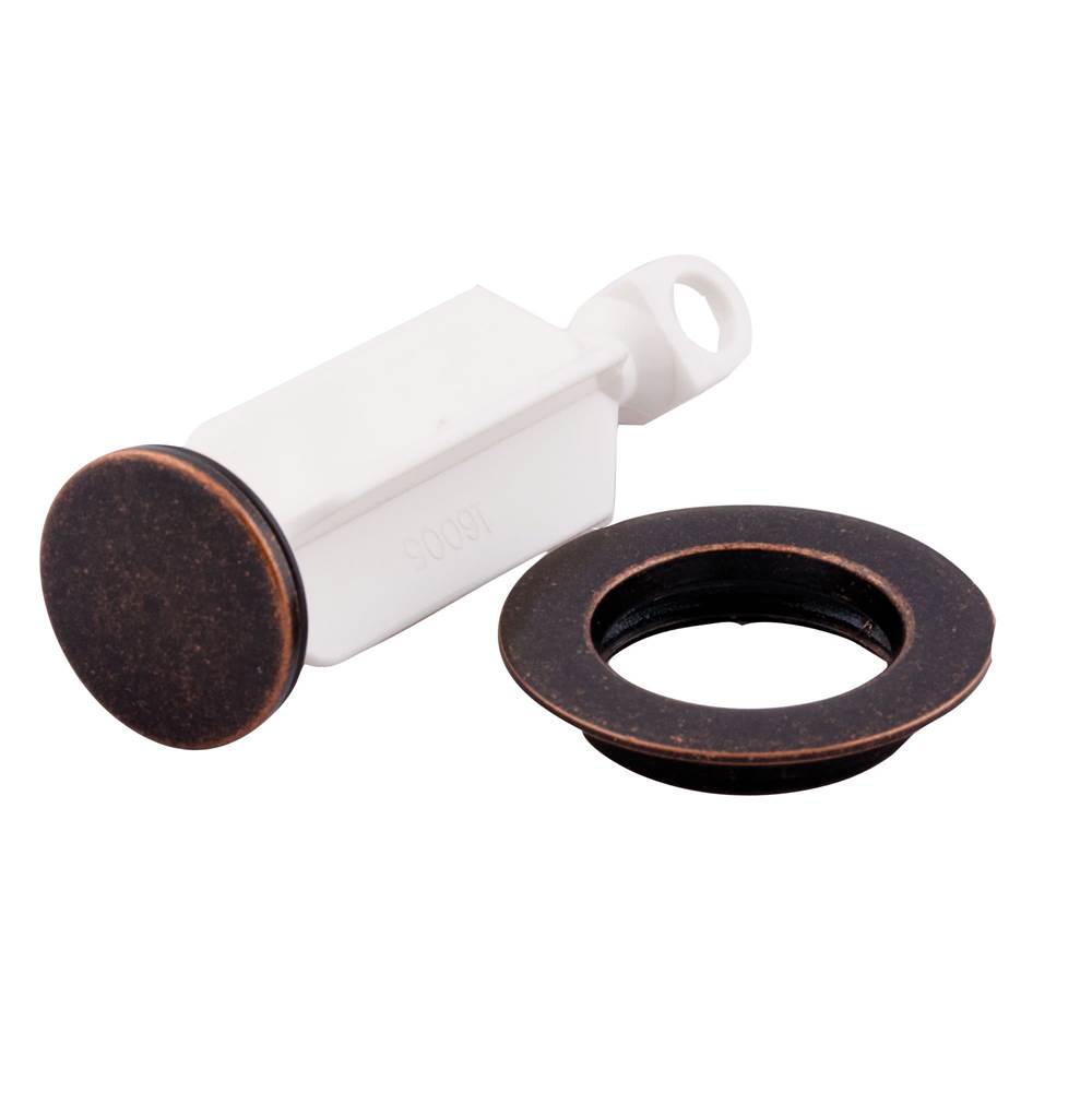 Replacement Bathroom Sink Drain Plug and Seat, Chrome
