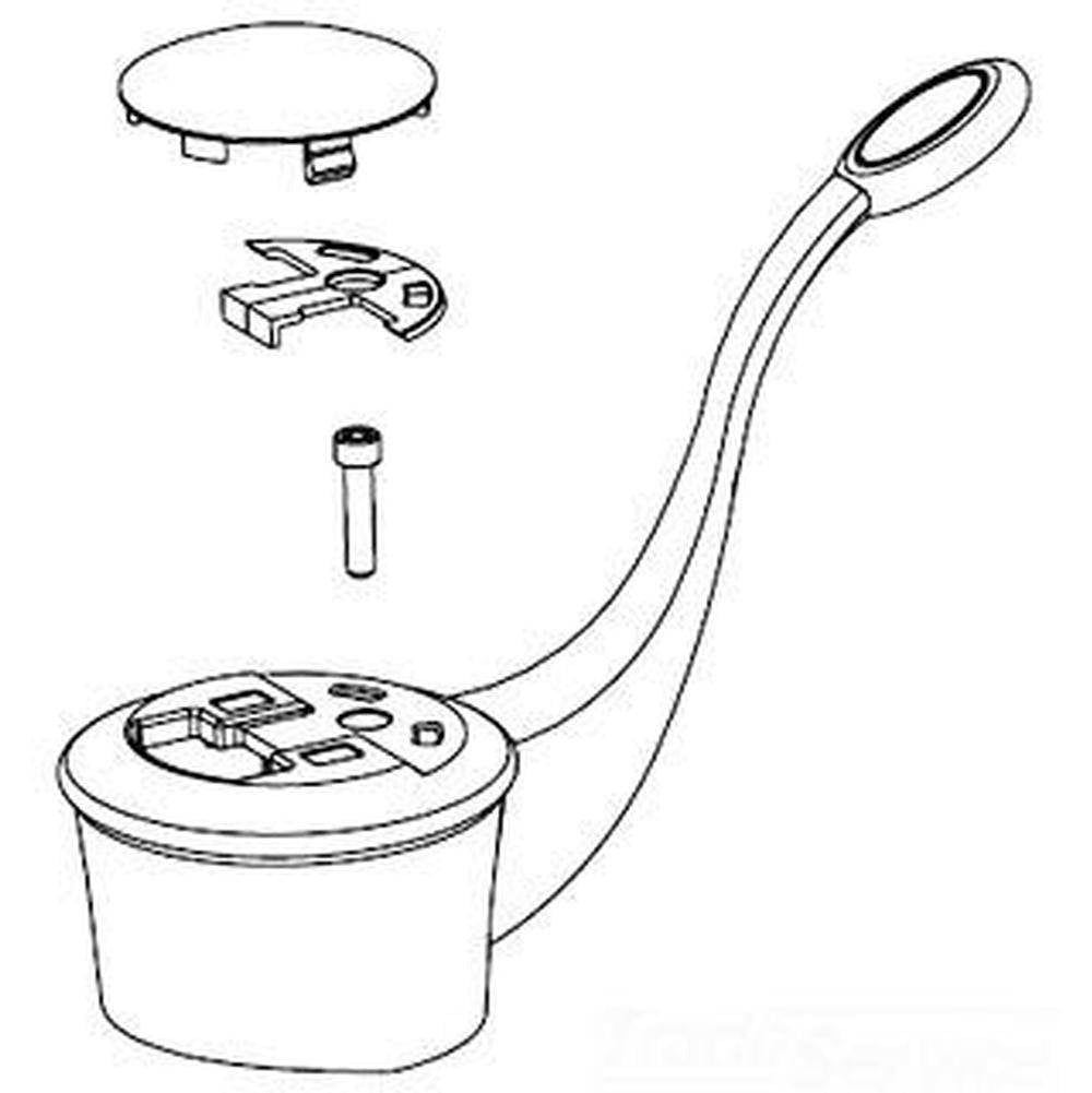 Moen - HDL CAP & TEMPERATURE IND 1H LAV CHR - Chrome