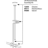 Moen - MOEN LIFT ROD - Chrome