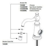 Moen - AERATOR SHELL AND INSERT SRS - Spot Resist Stainless